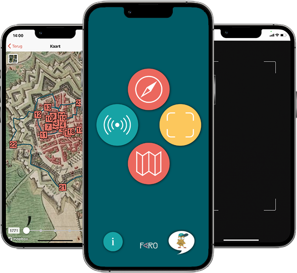 Drei Bilder der ErfgoedApp